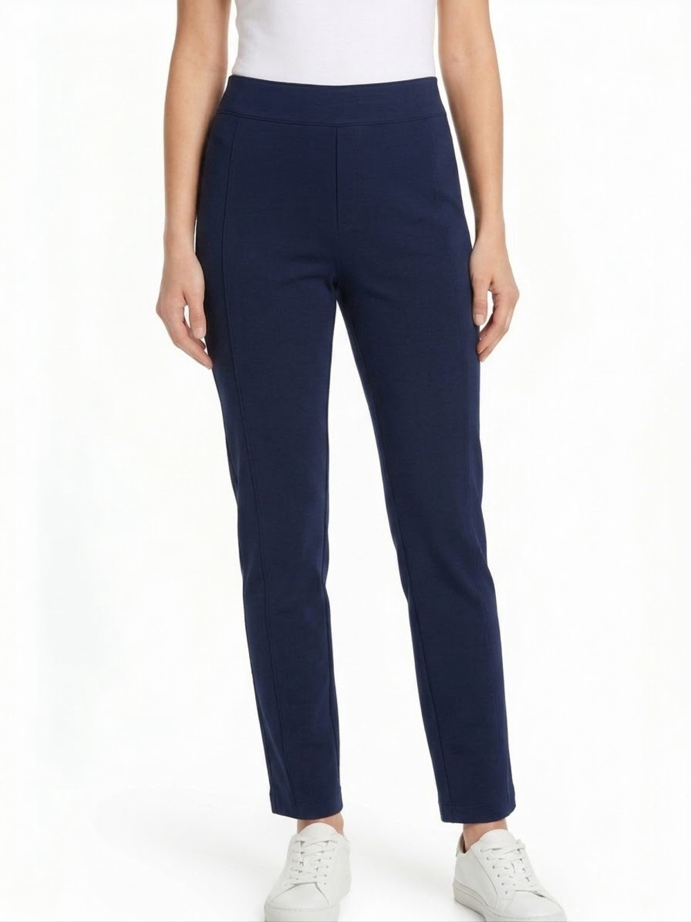 Spanx Perfect Pant Slim Straight Navy Work Career Business Corporate Professiona